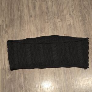Black Knit Infinity Scarf